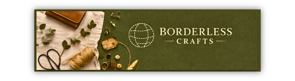 Handcrafted leather banner